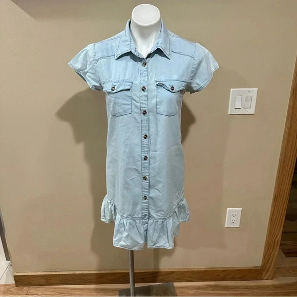 Speed Control New York denim buttons front dress - Picture 2 of 8